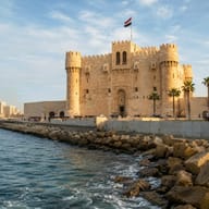 Citadel of Qaitbay and coastal views